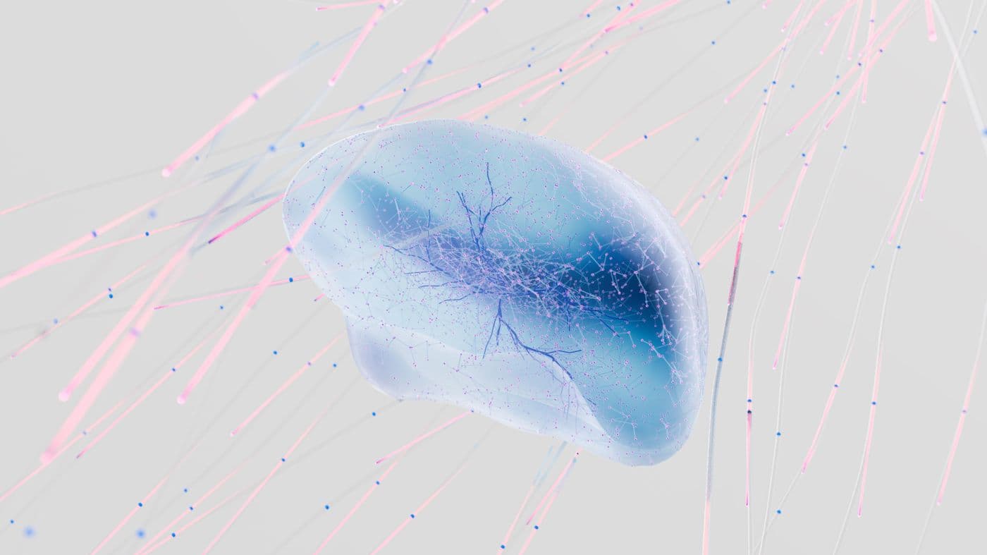 Abstract neural network visualization representing the future of AI-driven workplace technology